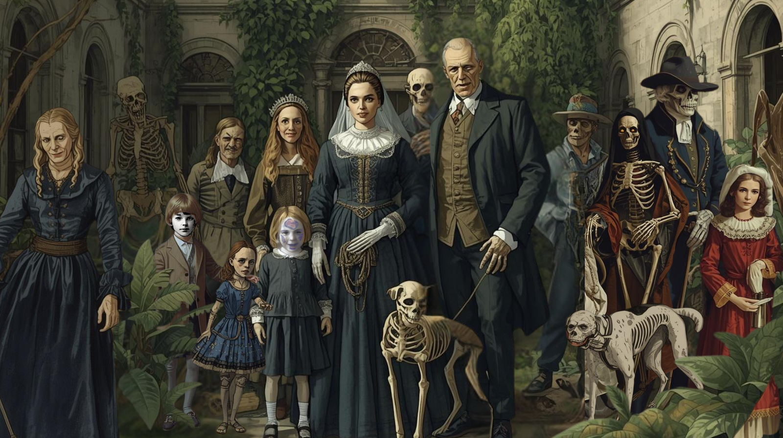 Portrait of dead noble family.